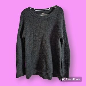 ONLY Women's Black Rainbow Sparkle Knit Sweater Size Medium